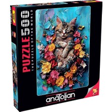 Anatolian 500 Parça Siesta Puzzle Eğlenceli Tasarım ile Her Yaş İçin Zeka Geliştirici
