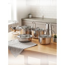 Hascevher Octavia 15 Pcs Ten. Set (18/20/24 TEN/24KARN/CEZVE/ÇAYDANLIK)