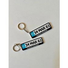 Marsis Design Kişiye Özel Isimli Plaka Anahtarlık