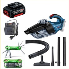 Bosch Gas 18V-1 Professional Akülü El Süpürgesi 3 Ah Tek Batarya 8 Lİ ALLEN HEDİYE