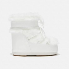 Moon Boot MB Icon Low Nylon Beyaz Kadın Kar Botu Kısa Topuklu Konforlu Tasarım ile Şık Görünüm