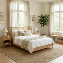 Latanwood Gale Hazeranlı Ahşap Karyola