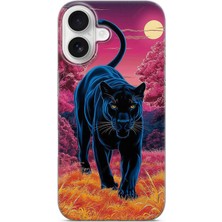 Karsu Design iPhone 17 Uyumlu Baskılı Şeffaf Telefon Kılıfı | Koleksiyon: Minimal Black Panther