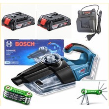 Bosch Gas 18V-1 Akülü El Süpürgesi 2 Ah Çift Batarya 8 Lİ ALLEN HEDİYE