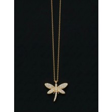 Deryora Yusufcuk Model Şık ,zarif Gold Çelik Kolye