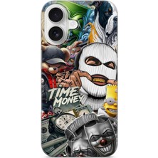 Karsu Design iPhone 17 Uyumlu Baskılı Şeffaf Telefon Kılıfı | Koleksiyon: Drip Art