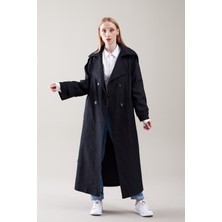 SahraAfra Creed Kadın Oversize Astarlı Trençkot