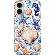 Karsu Design iPhone 16 Plus Uyumlu Baskılı Şeffaf Telefon Kılıfı | Koleksiyon: Minimalist Style 2