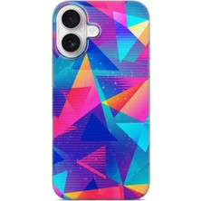 Karsu Design iPhone 16 Uyumlu Baskılı Şeffaf Telefon Kılıfı | Koleksiyon: Minimal Geometric Patterns
