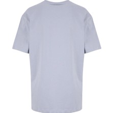 Discovery Expedition D6SM-TST3788 Gri Bisiklet Yaka Relaxed Baskılı Erkek T-Shirt
