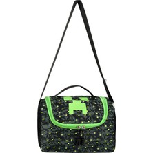 Niss Store Kore Kawai Minecrafter Temalı Erkek Ilkokul Çantası ve Beslenme Çantası Kalemlik Hediyeli