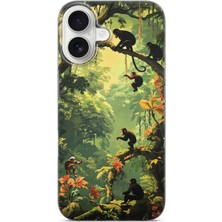 Karsu Design iPhone 17 Uyumlu Baskılı Şeffaf Telefon Kılıfı | Koleksiyon: Jungle Wildlife