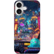 Karsu Design iPhone 17 Uyumlu Baskılı Şeffaf Telefon Kılıfı | Koleksiyon: Cyberpunk Theme