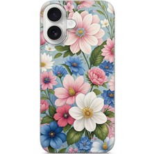 Karsu Design iPhone 17 Uyumlu Baskılı Şeffaf Telefon Kılıfı | Koleksiyon: Pastel Flower Patterns