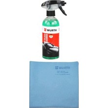 Würth Cam Temizleyici 400 ml + Sentetik Güderi Bez 2'li Set