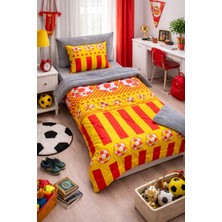 Pamuk Dünyam Takım Taraftar Tek Kişilik Welsoft Yorgan Seti 4 Parça – Yorgan + Çarşaf + 2 Yastık