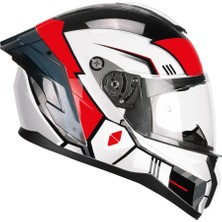 Cgm 330R Rıot Space Kapalı Kask Siyah/kırmızı-L