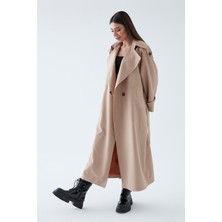 SahraAfra Creed Kadın Oversize Astarlı Trençkot