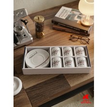 Köklü Züccaciye 6 Kişilik Kahve Fincan Takımı