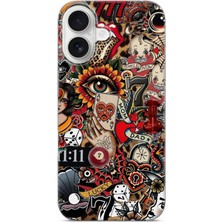 Karsu Design iPhone 16 Plus Uyumlu Baskılı Şeffaf Telefon Kılıfı | Koleksiyon: Drip Art
