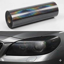Uslucan Alışveriş Petek Desenli 3D Colormatik Far Filmi Stop Folyosu 1MX30CM Koyu Siyah