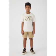 NBT Jeans Bg Store Erkek Çocuk Ekru Tshirt