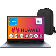 Huawei matebook D16 Intel Core I5 12450H 16GB 512GB SSD IPS Windows 11 Pro 16" Snertech Çanta+Mouse