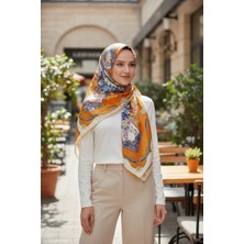 ✨ %100 Saf Ipek Twill Eşarp - Özel Tasarım Tok Duruşlu ✨90X90