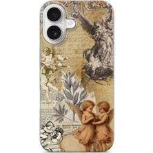 Karsu Design iPhone 16 Plus Uyumlu Baskılı Şeffaf Telefon Kılıfı | Koleksiyon: Angel And Spiritual