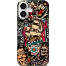 Karsu Design iPhone 17 Uyumlu Baskılı Şeffaf Telefon Kılıfı | Koleksiyon: Drip Art