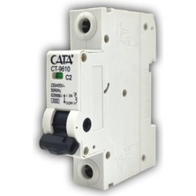 12 Adet Cata Ct 9610 C Tipi 1X2A 4.5ka Otomatik Sigorta