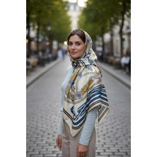 ✨ %100 Saf Ipek Twill Eşarp - Özel Tasarım Tok Duruşlu ✨90X90