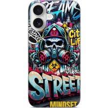 Karsu Design iPhone 17 Uyumlu Baskılı Şeffaf Telefon Kılıfı | Koleksiyon: Grafitti Street Art