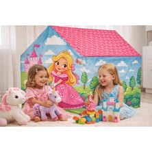 Minidor Unicornlu Pembe Prenses Şato Kız Çocuk Oyun Çadırı