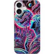 Karsu Design iPhone 17 Uyumlu Baskılı Şeffaf Telefon Kılıfı | Koleksiyon: Vaporwave Retro