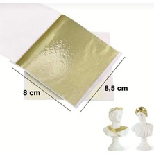 Aeç Tasarım 10 Adet Şampanya Gümüşü Yaprak Varak Epoksi Reçine