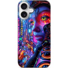 Karsu Design iPhone 17 Uyumlu Baskılı Şeffaf Telefon Kılıfı | Koleksiyon: Cyberpunk Theme