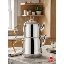 Köklü Züccaciye Orta Boy Çaydanlık