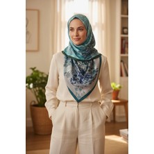 ✨ %100 Saf Ipek Twill Eşarp - Özel Tasarım Tok Duruşlu ✨90X90