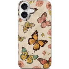 Karsu Design iPhone 17 Uyumlu Baskılı Şeffaf Telefon Kılıfı | Koleksiyon: Butterfly Aesthetic