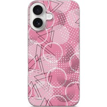 Karsu Design iPhone 16 Uyumlu Baskılı Şeffaf Telefon Kılıfı | Koleksiyon: Minimal Geometric Patterns