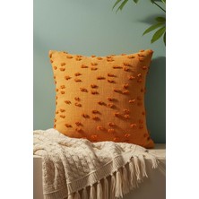 Riva İstanbul Turuncu Puantiye Punch Dekoratif Kırlent Kılıfı