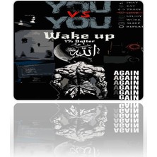 Urzuva Uyanış Gaming Oyuncu Xxl Mouse Pad Kaydırmaz Dikişli Mousepad 40X30X3MM Dikişli Model