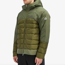 Moncler Logo Yazılı Yeşil Erkek Mont