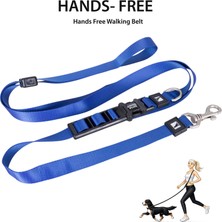 BloominBag Swissplus Urban Paws Deep Ocean Blue Hands-Free Ayarlanabilir Köpek Kordonu – 20MM