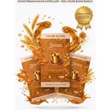 Zayoo Nespresso Original Uyumlu Alüminyum Kapsül - 3 Adet House Blend/lungo - 30 Kapsül