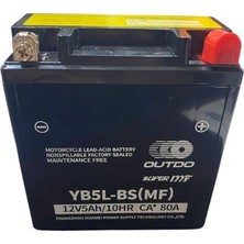 Outdo YB5L-BS(MF) 12V5AH/10HR Ca* 80A Akü