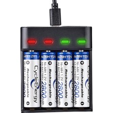 Blue Apple Pil Şarj Cihazı (Dört Yuvalı) - 1.2V Ni-Mh / Ni-Cd Aa / Aaa / BA-BC07