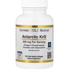California Gold Nutrition Antarctic Krill Oil Omega-3 Epa Dha Phospholipids Astaxanthin 120 Fish Gelatin Softgels
