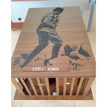 Lexi Anıtkabir Maketi Atatürk Köşesi 23 Nisan Özel, Ahşap Kesim Özel Üretim Büyük-Maxi Boy 100X70X35CM